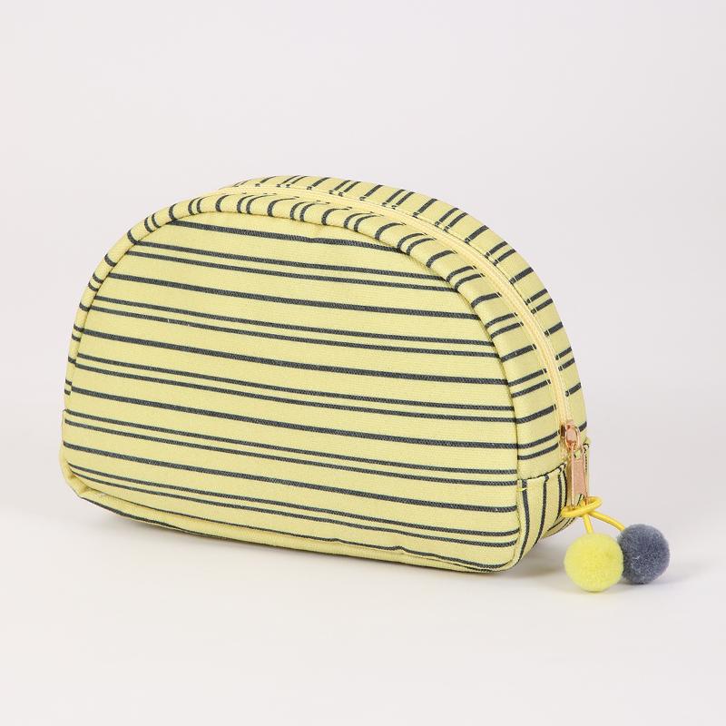 Striped Shell Storage Bag Dopamine Cosmetic Bag Travel Outdoor Portable Storage Bag A8