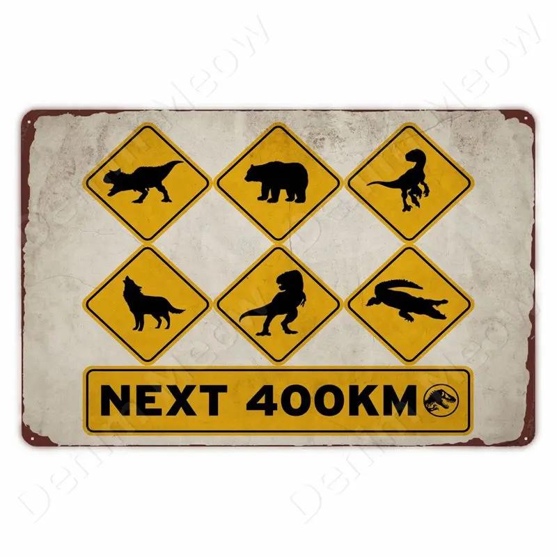 

Остерегайтесь хищника, забавный металлический жестяной знак, знак замедления, сад, дом, уличный зоопарк, табличка, предупреждающий знак о динозавре, винтажный настенный декор 20x30cm