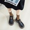 Platform small leather shoes autumn new casual British college style spring and autumn single shoes
