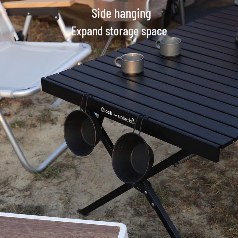 Portable Aluminum Alloy Roll-up Camping Table