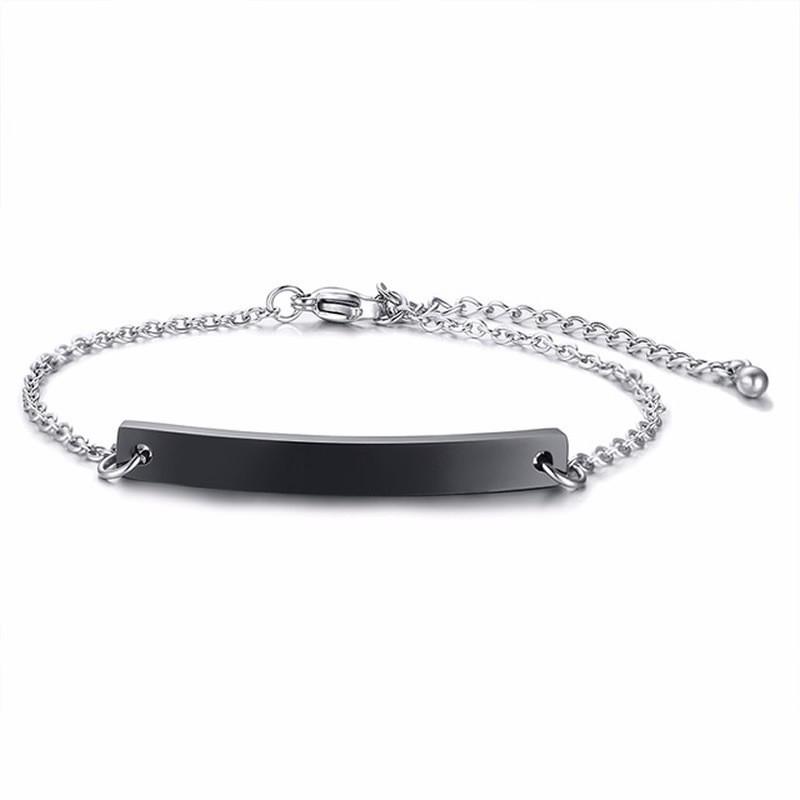 Geometric 18K Gold Curved Plate Bracelet, Mirror Polished Stainless Steel, Couple Style.