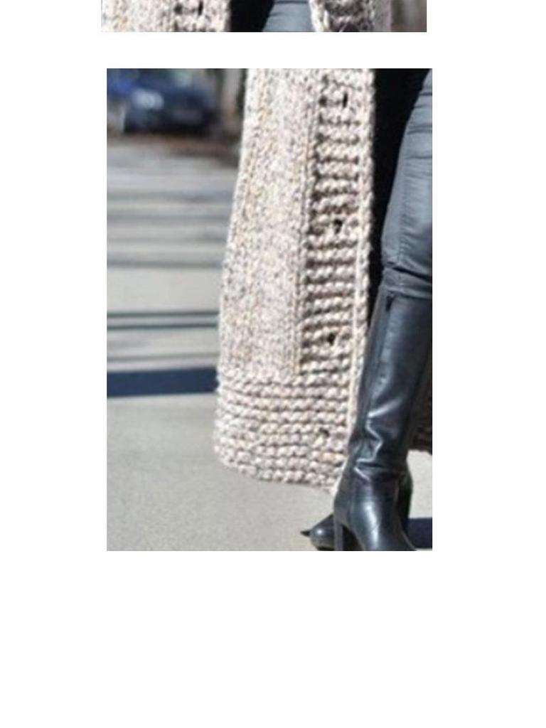 Women's 2025 Winter Hooded Knit Cardigan Sweater Coat