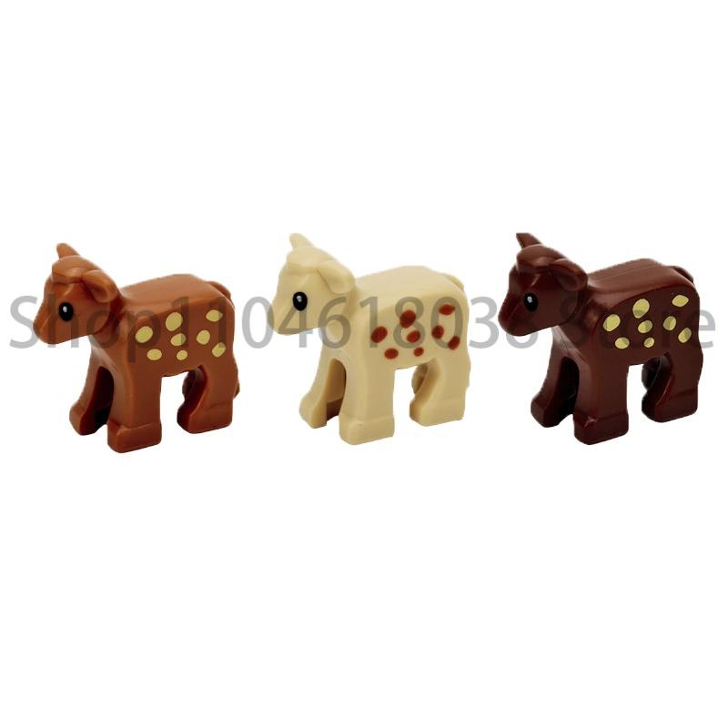 City Animal Zoo Farm MOC Building Block Pig Chicken Sheep Crocodiles Panda Dolphin Elephant Gorilla Fruit Eagle Bricks Toys A31