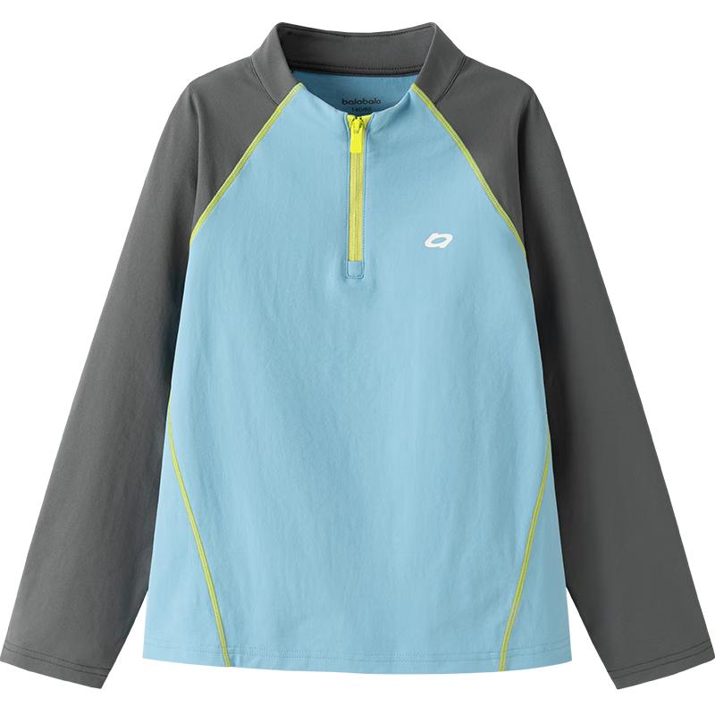 Balabala Kids  Color Block Long Sleeve T-Shirt 160