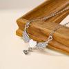 Elegant & Sexy Angel Wing Pendant Necklace , Party Accessory|Sleek Necklace|Chic Pendant Design