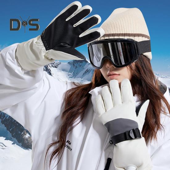 

Лыжные перчатки, водонепроницаемые, для сенсорного экрана, согревающие перчатки для снега, для мужчин, женщин, молодежи, ветрозащитные зимние перчатки для занятий спортом на открытом воздухе, велоспорта, катания на лыжах L чёрный