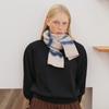 High Quality 100% Wool Striped Knitted Women Scarf  Autumn Winter Korean Version Soft Waxy Cashmere Muffler Female Warm Scarves