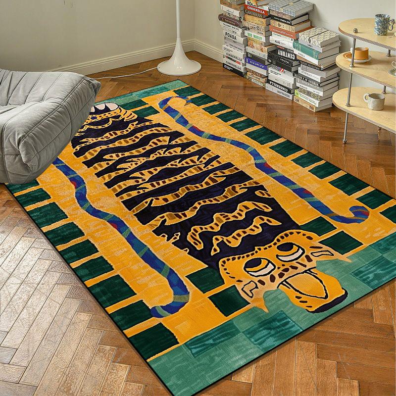 Home Decoration Abstract Carpet Modern TG Trend Large Carpets Study Room Soft Floor Mat Anti Slip Living Room Bedroom Decor Rug