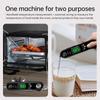 Digital Meat Thermometer for Cooking Battery Powered Dual Probes 2 3s Instant Read Meat Thermometer with Magnet Alarm