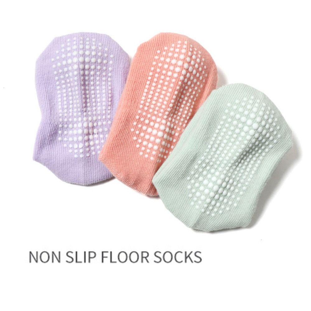6Pairs Solid Color Toddle Short Tube Socks Dispensing Infant Socks Baby Cotton Socks  Newborn