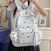 Schoolbag Versatile Schoolbag Female Ins Small Fresh and Sweet Student Backpack Simple Cartoon Cute Backpack Large Capacity