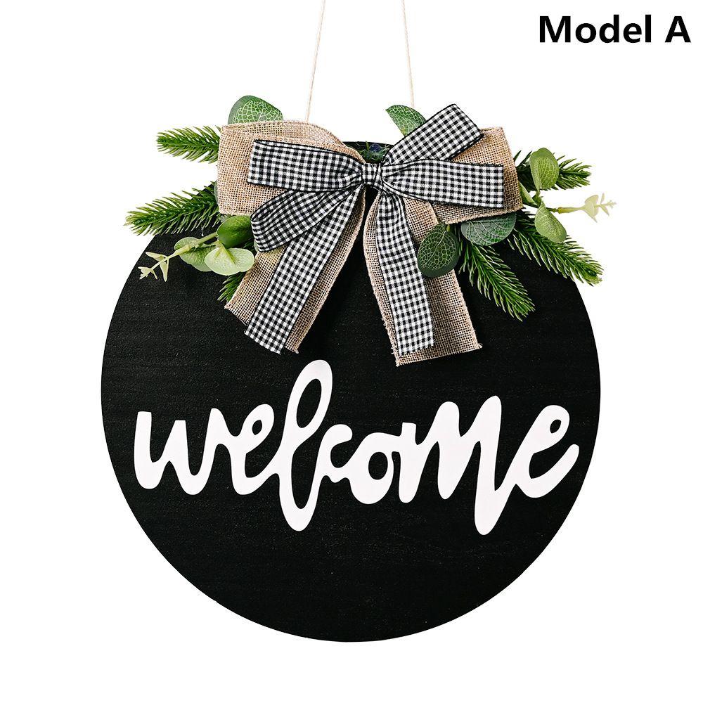 Geschenk Bauernhaus Wohnkultur Sonnenblume & Schleife Willkommen Zu Hause Zeichen Willkommen Kranz Zeichen Front Tür Dekor