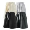 Dingfengbaoluo Summer Men's Straight-Leg Loose-Fit Sports Solid Color Casual Knee-Length Shorts