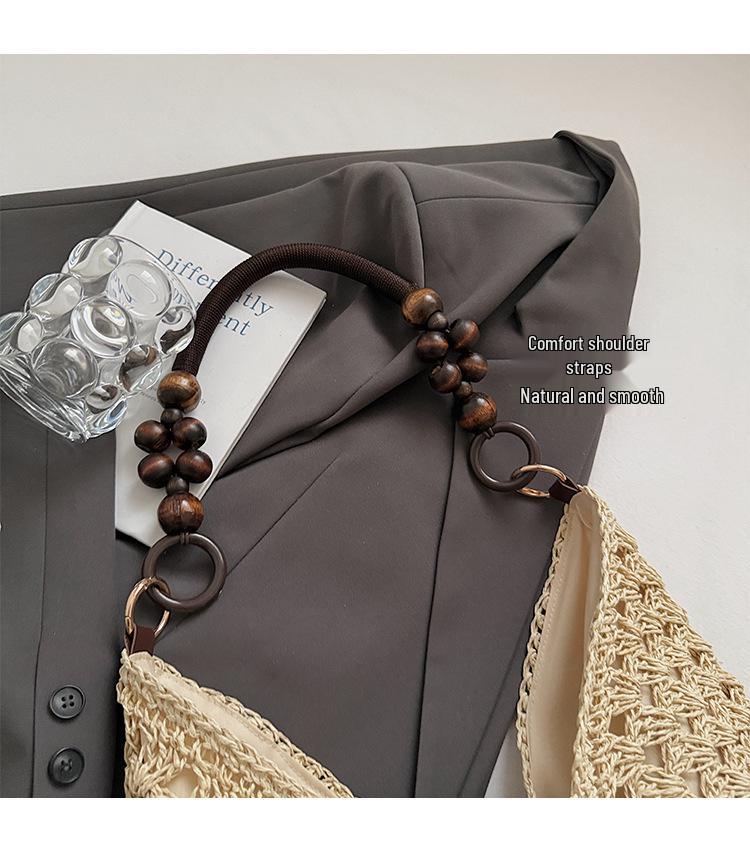 Women's Large Summer Seaside Vacation Tote - Woven Single Shoulder Bag for Commute and Fashion