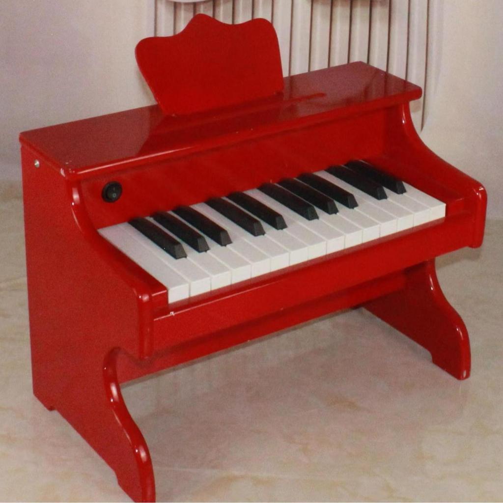 Kids' 25-Key Wooden Toy Piano - Portable Musical Instrument for Ages 1-10