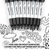 Cloudriver Black Permanent Markers Fine Tip, 60 Packs Permanent Markers Bulk, Quick Drying & Fade Resistant, Permanent Marker Set Works On