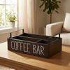 Wooden Coffee Bar Organizer Compact Pod Storage Box Multifunctional for Countertop,