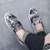 Fashion Canvas Ethnic Style Sneakers Flower Round Toe Man Shoe Comfortable Walking Trends 2025 High Quality Casual Shoes for Men Fashion