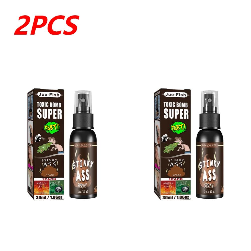 1/2/3PCS Fart Gag Spray Can Stink Bomb Ass-Smelly Stinky Gas Gag Prank Novelties Toys Halloween Party Supplies for Kids Adults