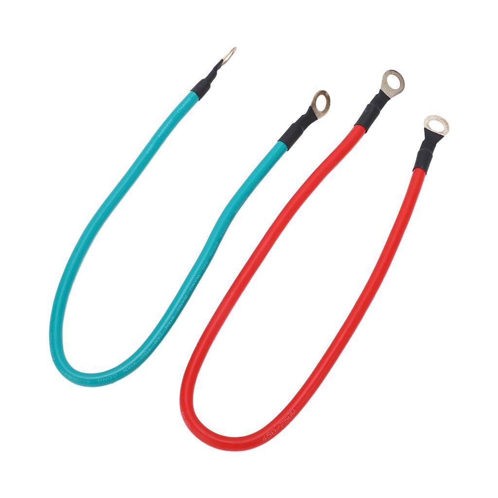 2PCs Battery Cable Power Cord Ring Eyelet Positive Negative Pole for 173 178F 186 188F