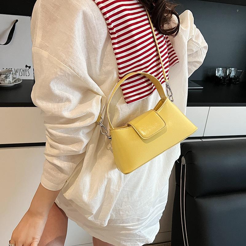 Premium Sense Portable Small Bag Women's 2025 New Fashion Shoulder Bag Simple Casual Messenger Bucket Bag