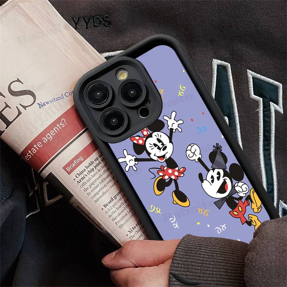 M-Minnie M-Mickey For iPhone 17 16 15 14 13 12 11 Pro Max Plus Phone Case Covers