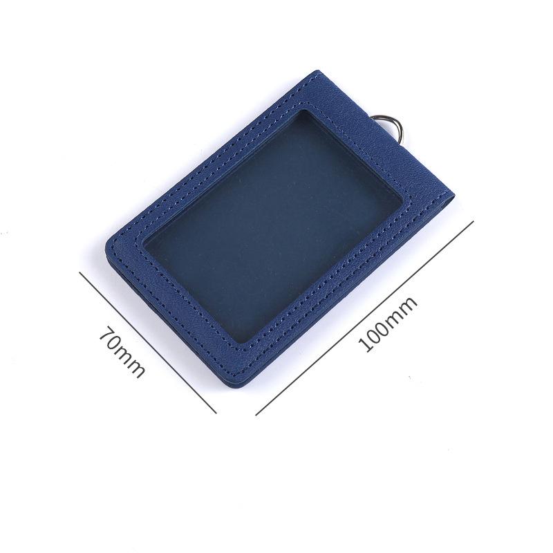 

Складной держатель для карт с двумя отделениями и выдвижным шнурком для удостоверения личности, студенческих или автобусных карт