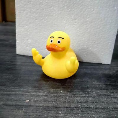 New Funny Middle Finger Duck Personality Fun Desktop Decor Bedroom Ornament