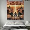 Dark Warrior Tapestry Bold Art Space Tapestry Background Cloth Wallmounted Work Of Art Home Decor Homestay Soft Decoration Tapestry