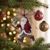 Luxury 3D Retro Resin Christmas Tree Ornaments: Old Man Bell Pendant with Gift Bag