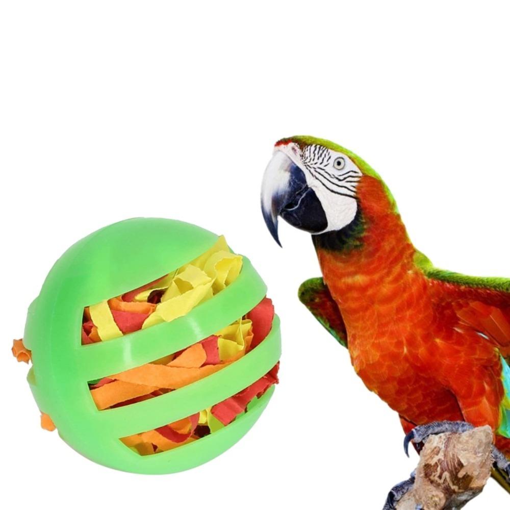 Birds Toys Colorful  Foot Rolling Parrot Training Ball Parrotlet Cockatiel Lovebird Bite Resistant Playing Accessories