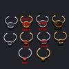 10pcs Adjustable Open Finger Ring Setting Stainless Steel 4mm 8mm 12mm Round Blank Ring Base Bezel Cabochon DIY Jewelry Making