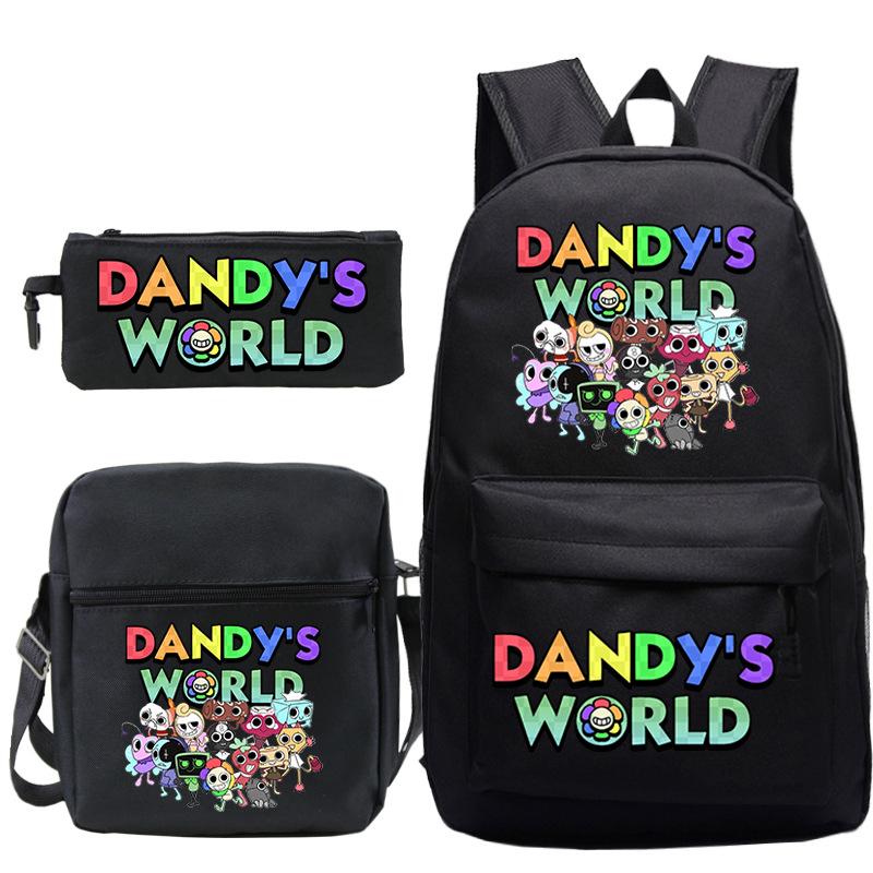 Dandy's World Print Fashion Children's Shoulder Bag Pencil Bag Youth Leisure School Bag Three-piece Set