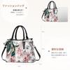 Rose Floral with Elegant Popular Day Red [NICOLE & DORIS] Women's Handbag, Print, Scarf, 2-Way Style, Handbag/Shoulder Bag, Mother's Gift,