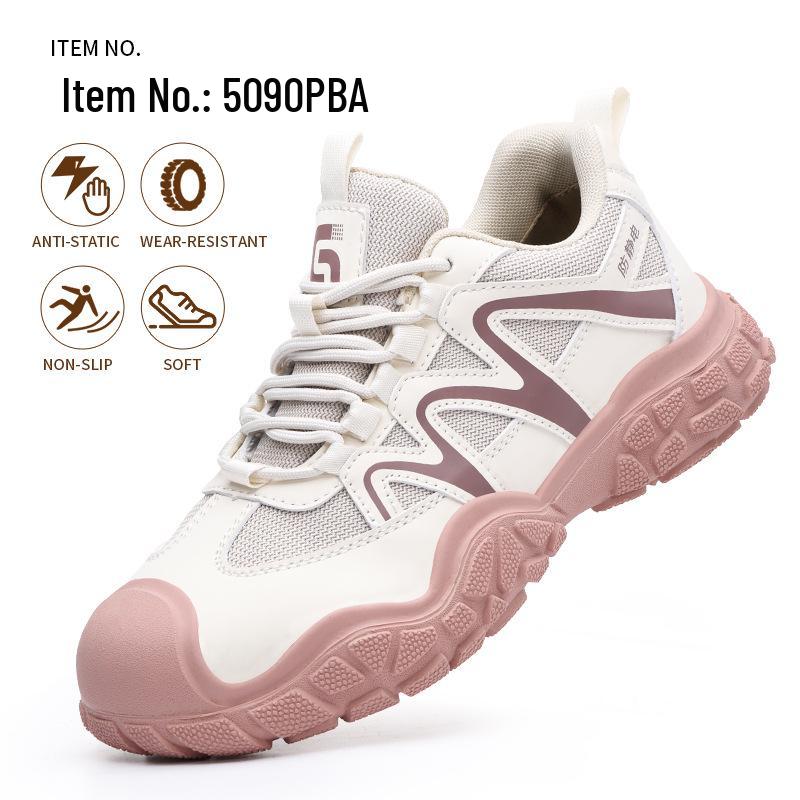 Summer Anti-static Safety Shoes: Comfortable, Anti-smash, Anti-puncture, Steel Toe Cap, Non-slip, Waterproof, Cowhide Work Shoes.