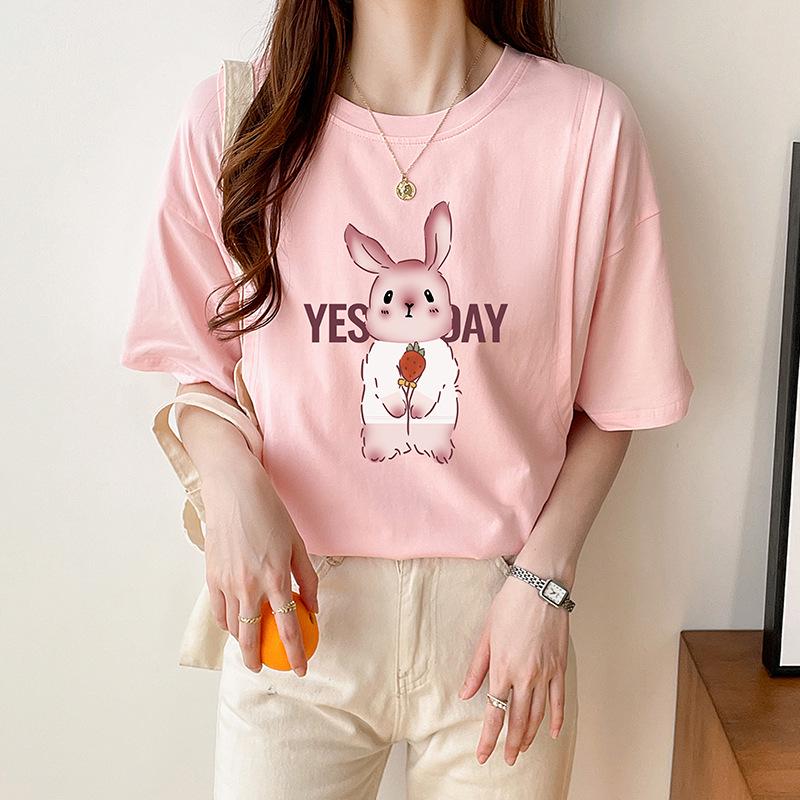 

Short-Sleeve Nursing T-Shirts for Pregnant and Postpartum Women - Summer Wear XL