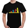 Funny Robot Evolution of Building Block Birthday Gift T Shirt 100 Cotton Short Sleeve ONeck Casual Tshirts New Size S3XL