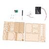 Wooden Automatic Barrier Toy STEM Educational Infrared Sensing DIY Wooden Model Kit