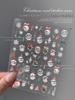 2024 Crystal Diamond Snowflake Nail Stickers - Christmas Tree & Snowman Designs