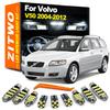 ZITWO Full LED Dome Reading Map Foot Courtesy Lamp Interior Light Kit For Volvo V50 2004 2005 2006 2007 2008 2009 2010 2011 2012