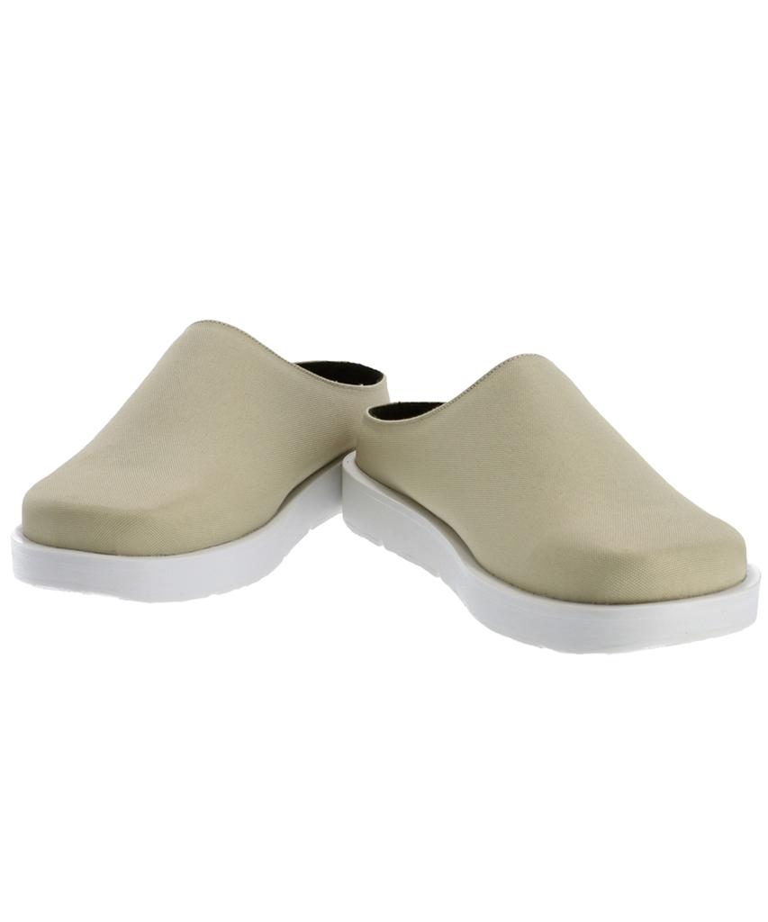 Liefny Fla Mule High Clogs Beige (Muplh07)