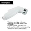 Toilet Douche Bidet Head Handheld Spray For Sanitary Shattaf Shower G1/2" Connector For Most Shower Hose Multi-function