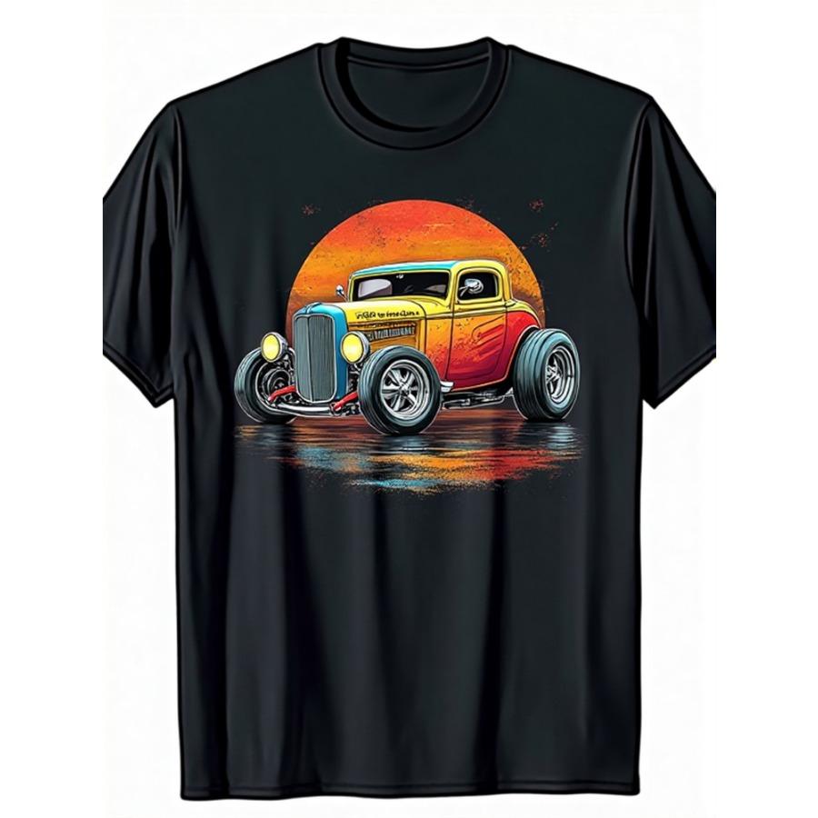 Vintage OffRoad Buggy Graphic Retro Racing Car design 100 cotton summer Oneck short sleeve casual printed Unisexs Tshirt