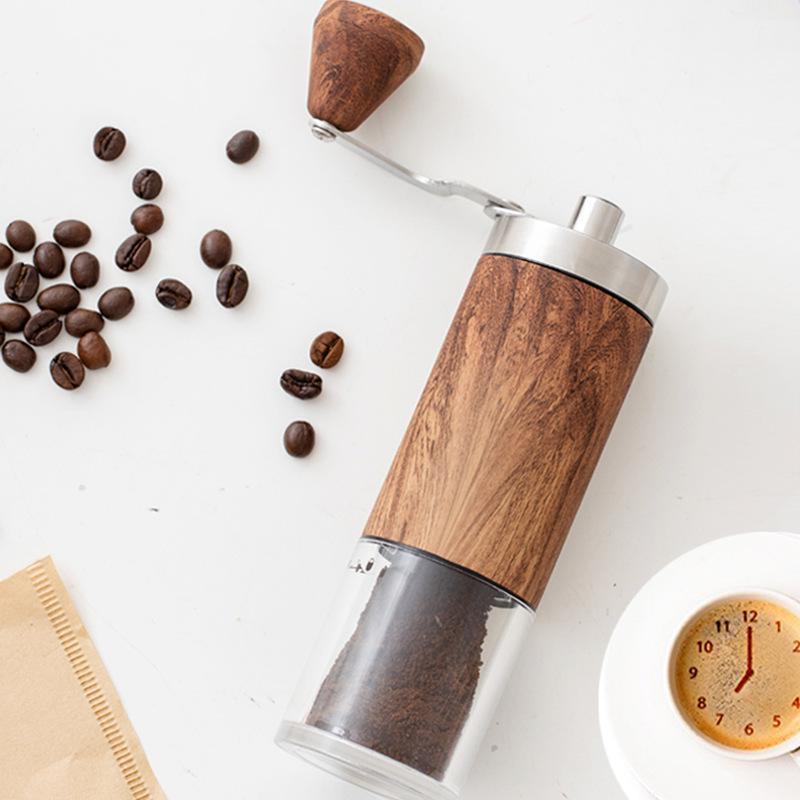 Stainless Steel Hand-Crank Coffee Grinder - Portable and In Stock