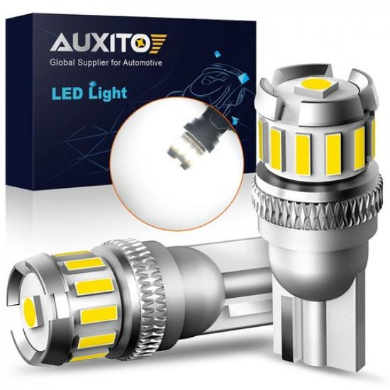Auxito T10 Plate LED License White Light 6500K Bulbs 194 2825 168 Fit Chevy Ford