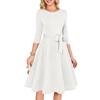 Women's Cocktail Dresses 3/4 Sleeve Vintage Wedding Guest Dress