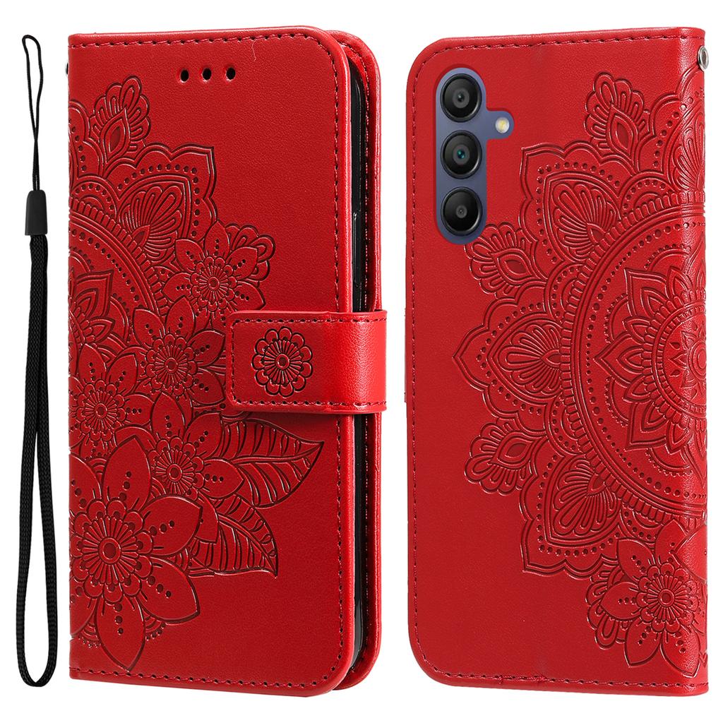 For Samsung Galaxy A17/A26 5G/A16 5G/A16 4G Case Floral Pattern PU Leather Wallet Stand Phone Cover
