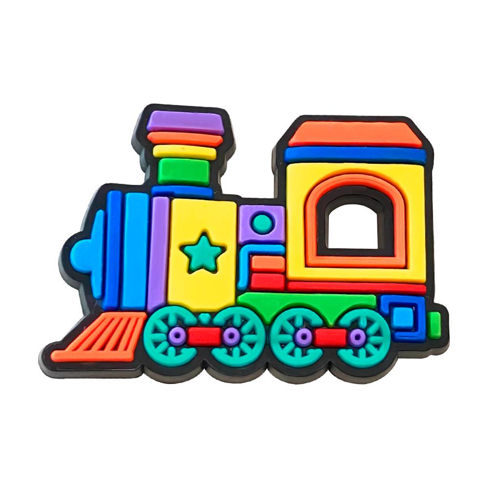 Cartoon Train Charms DIY PVC Shoe Decorations