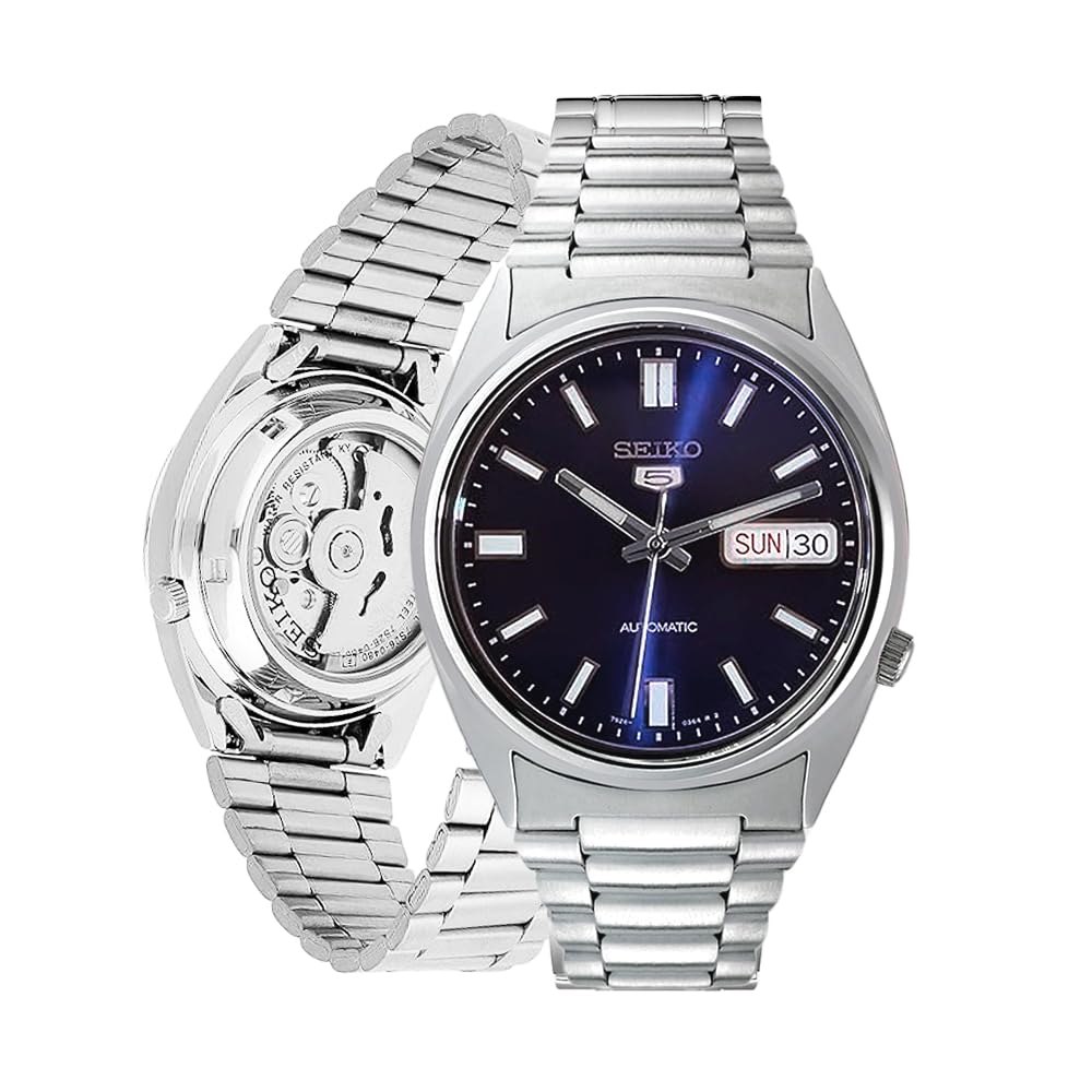 Seiko 5 Automatic Wristwatch SNXS77K Back Skeleton Men s Navy