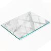 Kitchen Multifunctional Decorative Board Tempered Glass Marble 80x52 Cm